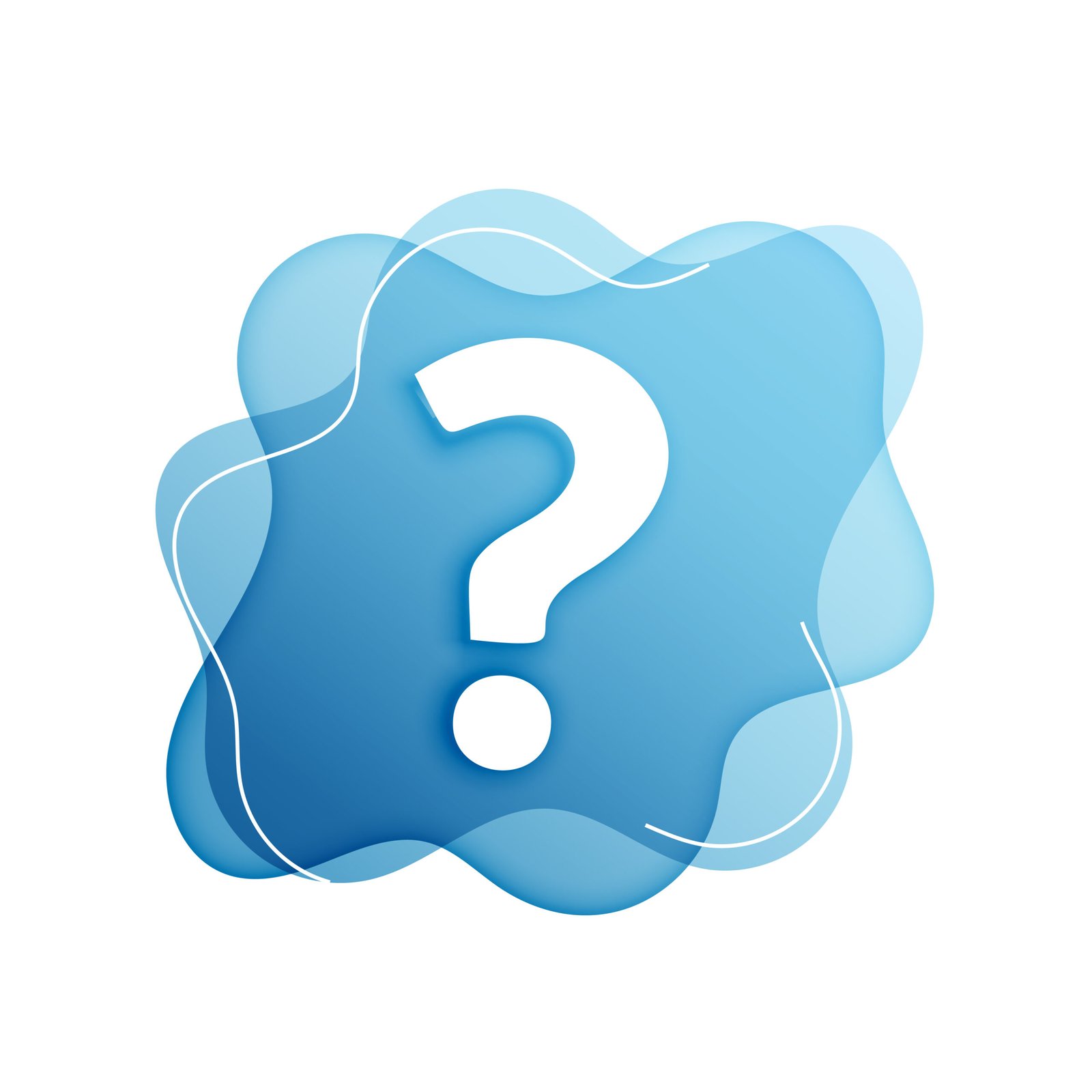 a question mark modern background in clearing doubts concept